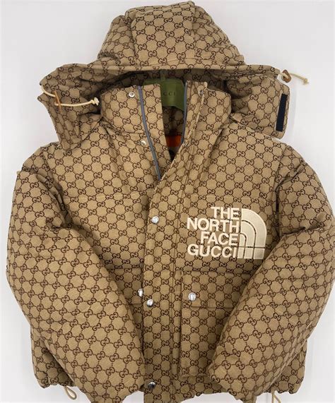 gucci north face puffer jacket|the north face x gucci gg jacquard padded jacket.